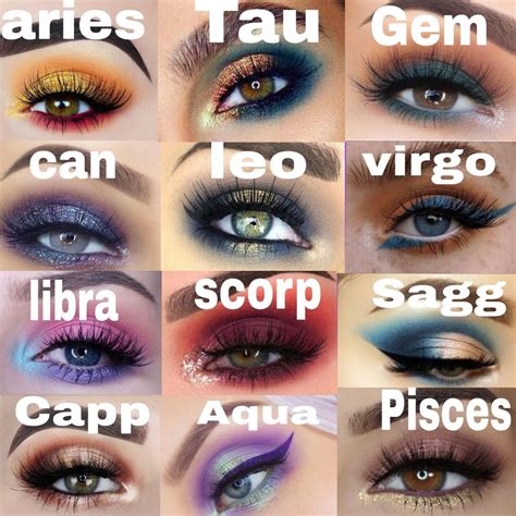 zodiac signs makeup